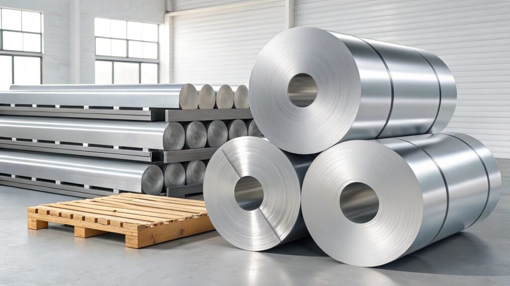 graphic showing diverse applications of aluminum worldwide